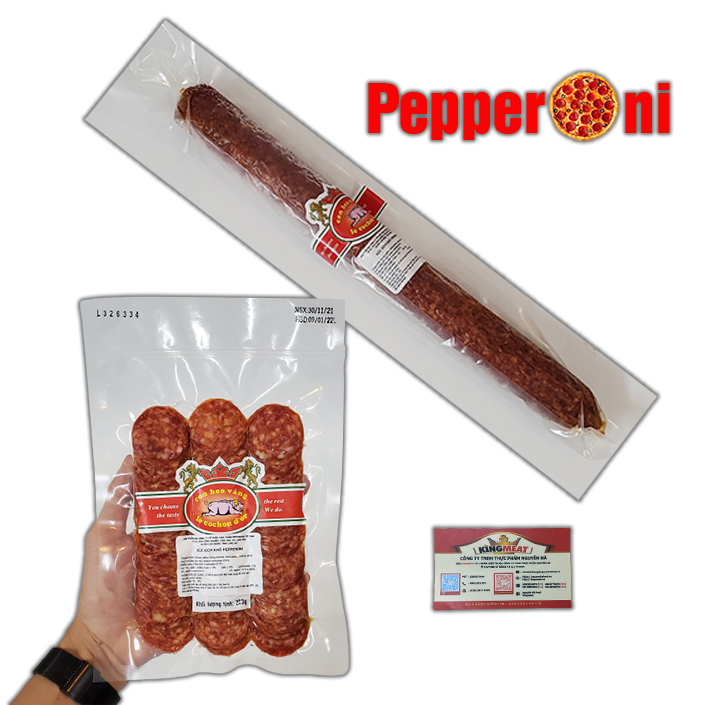 XÚC XÍCH KHÔ PEPPERONI NGUYÊN KHỐI DRY PEPPERONI (WHOLE) Nguyên Hà